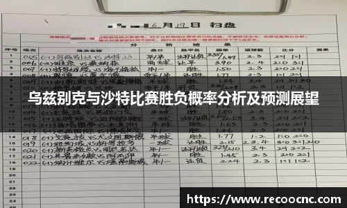 乌兹别克与沙特比赛胜负概率分析及预测展望